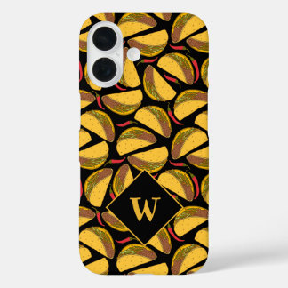 Tacos and Chillies Mexican Food Pattern iPhone 16 Case