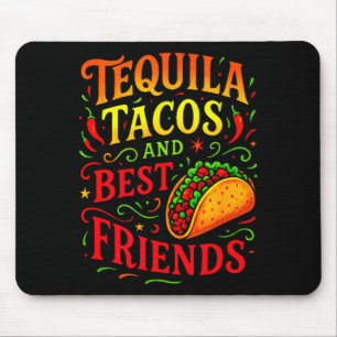 Tacos and friends - cinco mayo fun  mouse mat