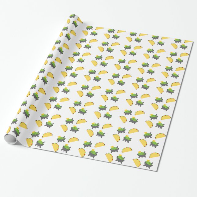 Tacos and Guacamole Wrapping Paper (Unrolled)