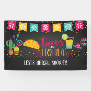 Tacos and Tequila Banner - Blk