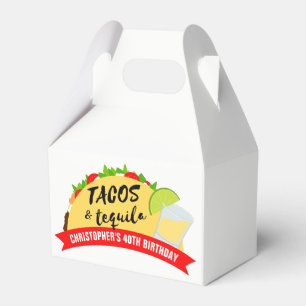 Tacos and Tequila Birthday Party Favour Box