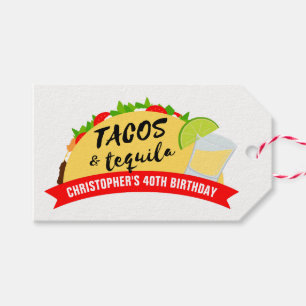 Tacos and Tequila Birthday Party Gift Tags