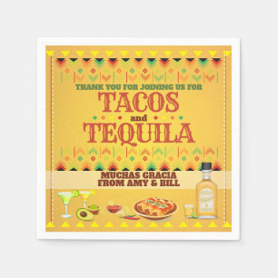Tacos and Tequila Cinco de Mayo Fiesta Party Napkin