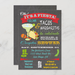 Tacos and Tequila Couples Shower Invitation
