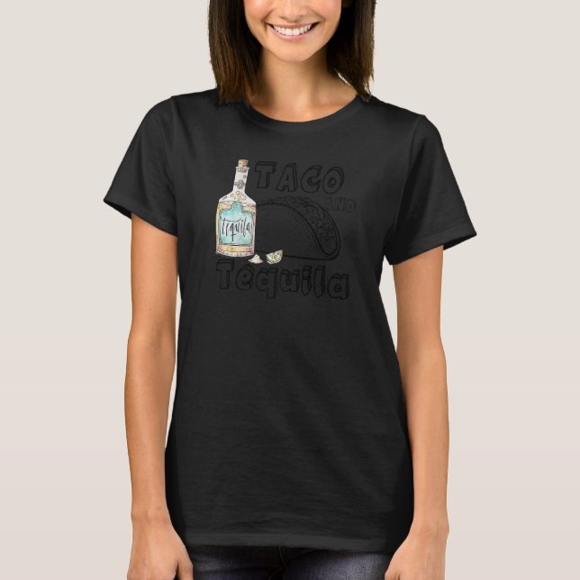 Tacos and Tequila tee Cinco De Mayo Vacation appar (Front)