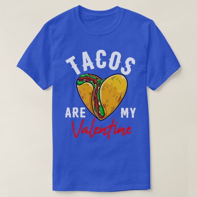 Tacos Are My Valentines Day Kids Boys  Funny Taco  T-Shirt (Design Front)