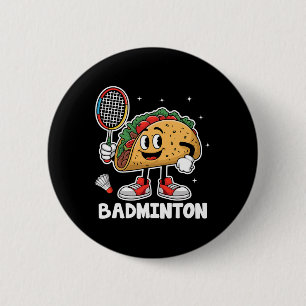 Tacos Badminton Taco Mexican Food Cinco De Mayo 6 Cm Round Badge