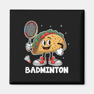 Tacos Badminton Taco Mexican Food Cinco De Mayo Magnet