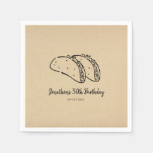 Tacos Birthday Party Napkin
