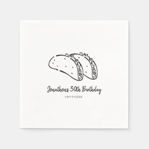 Tacos Birthday Party Napkin