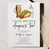 Tacos Brews and Diapers Too! Baby Shower