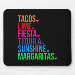 Tacos Lime Fiesta Tequila Cinco De Mayo Gift  Mouse Mat