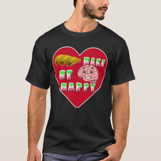 Tacos Make my brain happy T-Shirt