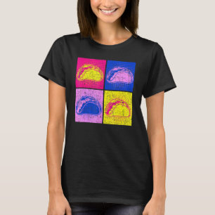 Tacos Mexican Cuisine Taqueria Foodie Pop Art Taco T-Shirt