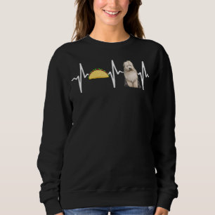 Tacos Old English Sheepdog Heartbeat Dog Sweatshirt