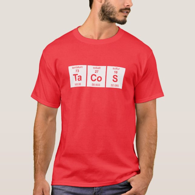 TaCoS Periodic Table T-Shirt (Front)