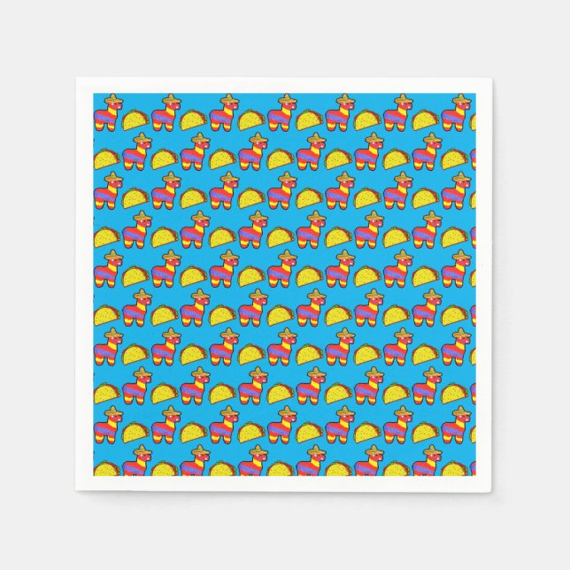 Tacos + Pinatas Napkin (Front)