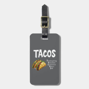 TACOS Prayer Luggage Tag