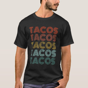 Tacos Retro Tee Men Women Taco Vintage Tuesday Mex