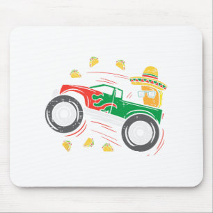 Tacos Riding Mexican Monster Truck Cinco De Mayo K Mouse Mat