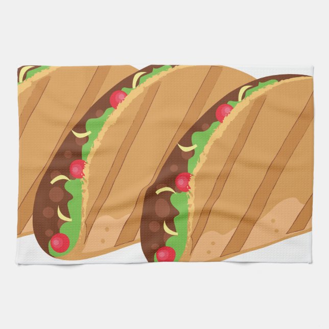 Tacos Tea Towel (Horizontal)