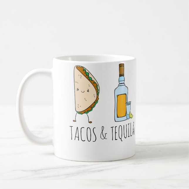 Tacos Tequila Coffee Mug (Left)