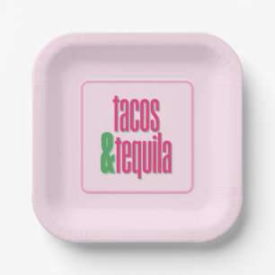 Tacos Tequila Party Plates