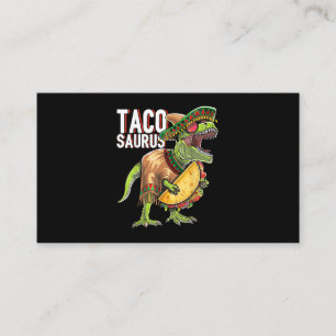 Tacosaurus Cinco De Mayo Dinosaur Taco Party Gift  Business Card