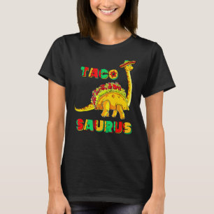 Tacosaurus Cinco De Mayo Funny Taco Dinosaur 3 T-Shirt
