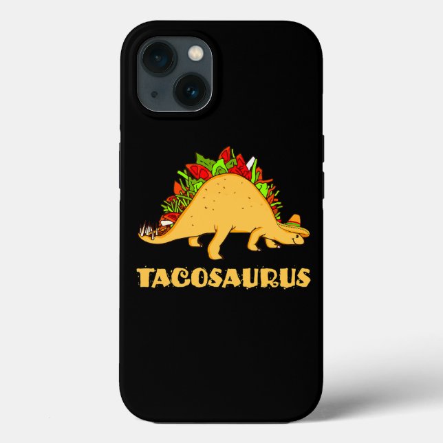 Tacosaurus Cinco de Mayo Funny Taco Dinosaur Case-Mate iPhone Case (Back)