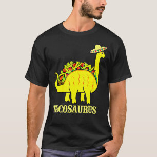 Tacosaurus Cinco De Mayo Funny Taco Dinosaur T-Shirt