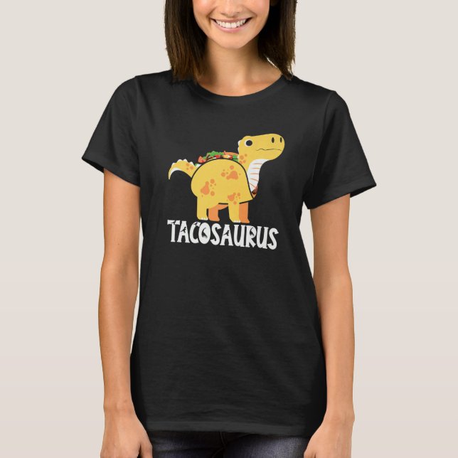 Tacosaurus Cinco de Mayo Mexican Taco Dino TRex Bo T-Shirt (Front)