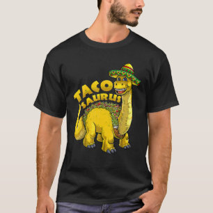 Tacosaurus Cinco De Mayo S Funny Taco Dinosaur Gif T-Shirt
