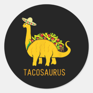 Tacosaurus Cinco De Mayo Shirt Funny Taco Dinosaur Classic Round Sticker