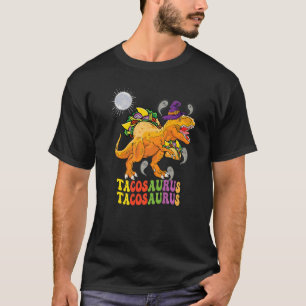 Tacosaurus colour Groovy wear witch hat ghosts and T-Shirt