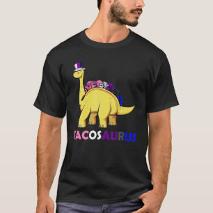 Tacosaurus LGBQ Dinosaur Pun Genderfluid Pride Fla T-Shirt