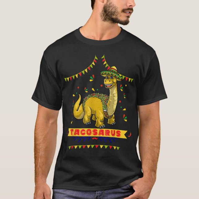 Tacosaurus Rex Dinosaur Taco Kids Cinco De Mayo Pa T-Shirt (Front)