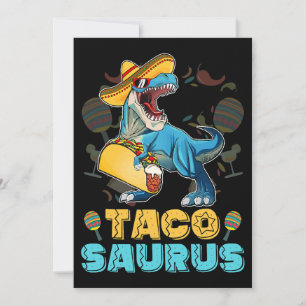 Tacosaurus Shirt Kid Taco Cinco de Mayo Kid Dinosa Invitation