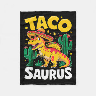 Tacosaurus t-rex taco dinosaur  fleece blanket