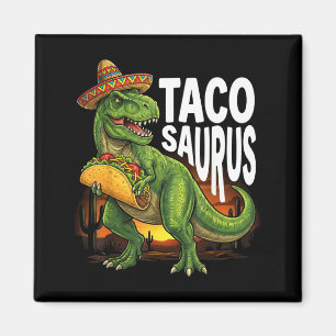 Tacosaurus taco dinosaur t rex funny cinco de mayo magnet