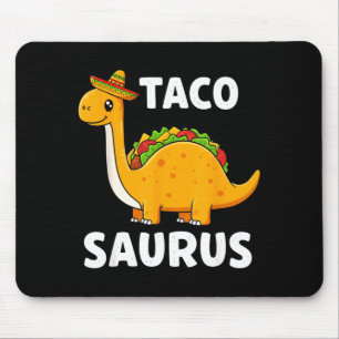 Tacosaurus taco dinosaur t rex shirt - funny cinco mouse mat