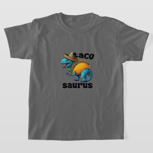Tacosaurus Taco Dinosaur T-Shirt (Laydown)