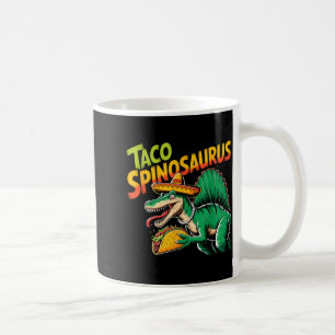 Tacosaurus taco spinosaurus dinosaur cinco de mayo coffee mug
