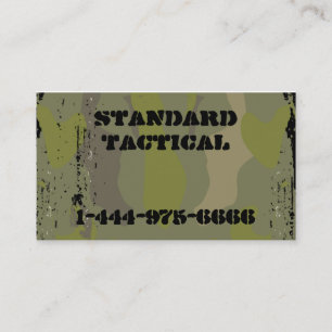 Tactical Camo Business Card