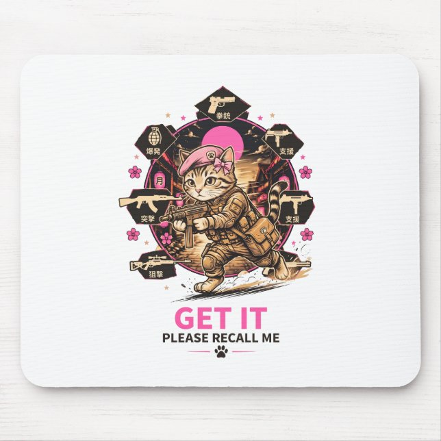 Tactical Gamer Cat Mouse Mat (Front)