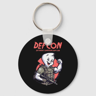 Tactical Ghost Cute Ghost Halloween Spooky Season Key Ring