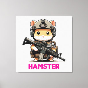 Tactical Hamster Canvas Print