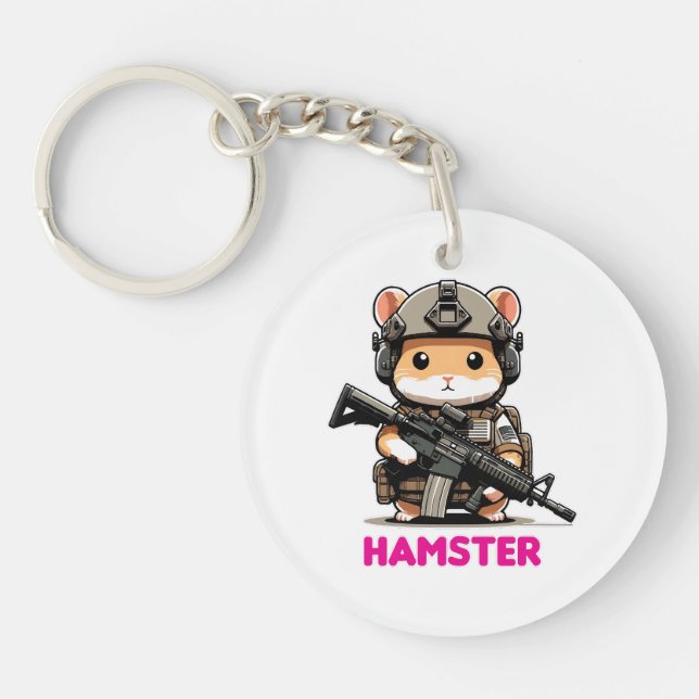 Tactical Hamster Key Ring (Front)