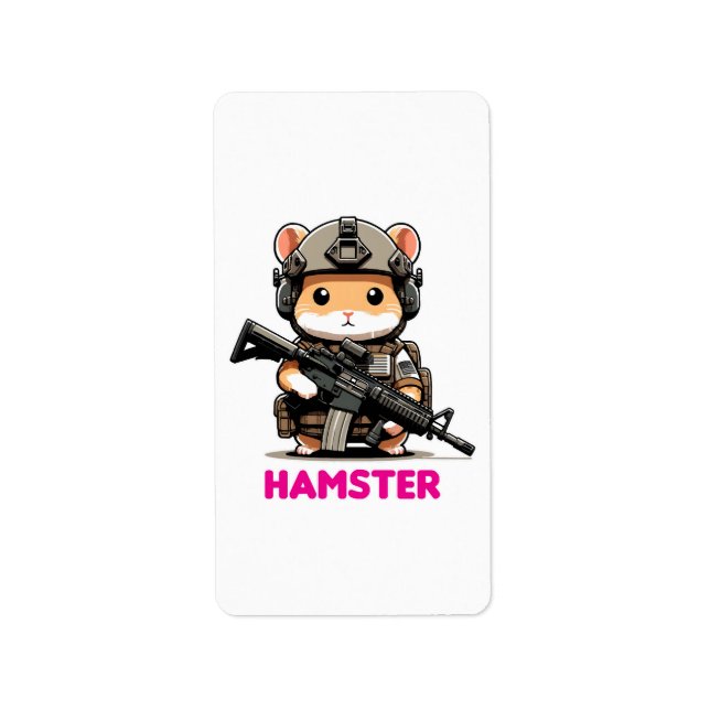 Tactical Hamster Label (Front)