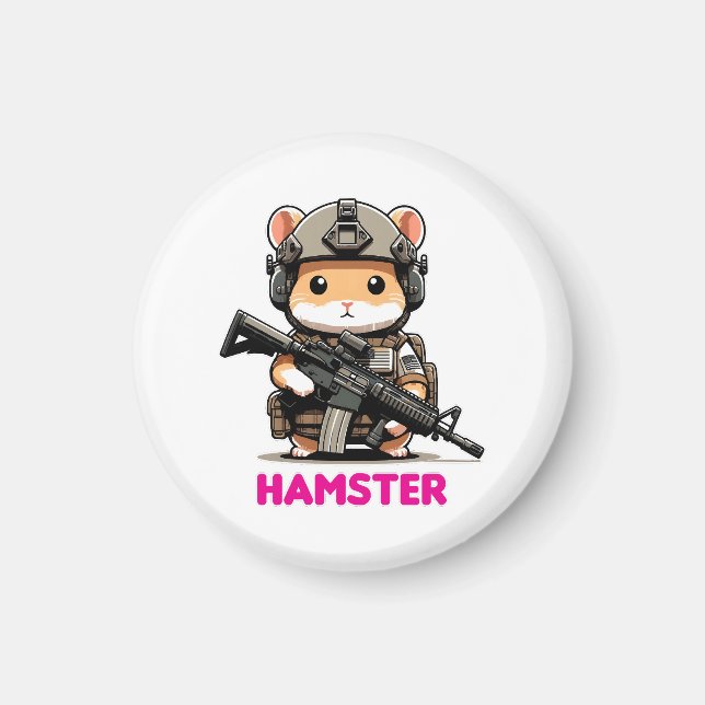 Tactical Hamster Magnet (Front)